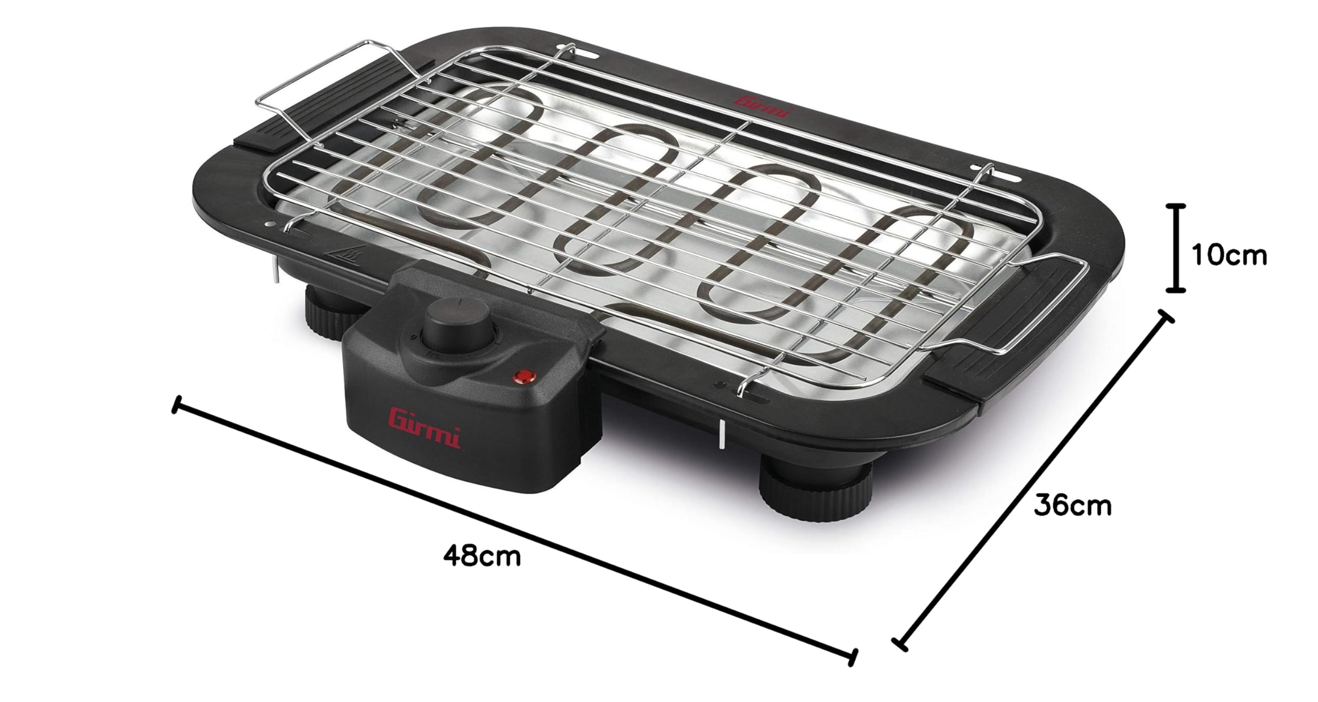 Girmi BQ11 Barbecue, 2000 W, Other, czarny