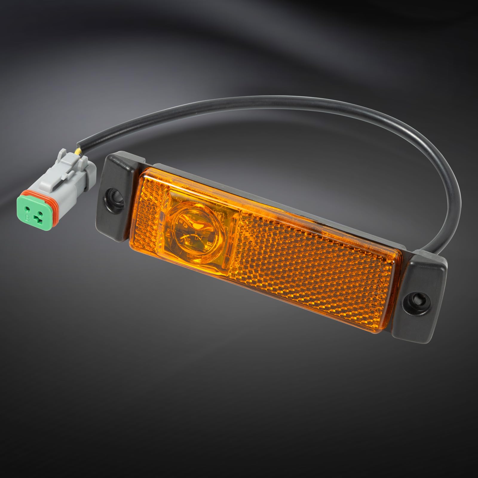 【ki-no】stripe shade、amber(techcountry) EVERESTHD 2PCS side marker light LED Amber Fairing Lamp Side