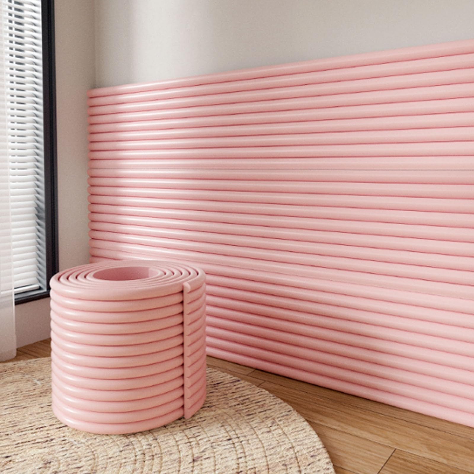 Eckenschutz Möbelschutz Eckenschutz Schaumstoff Selbstklebend, Mehrfarbig, 20 x 200 cm für Möbel, Tische & Kanten(Weiß)