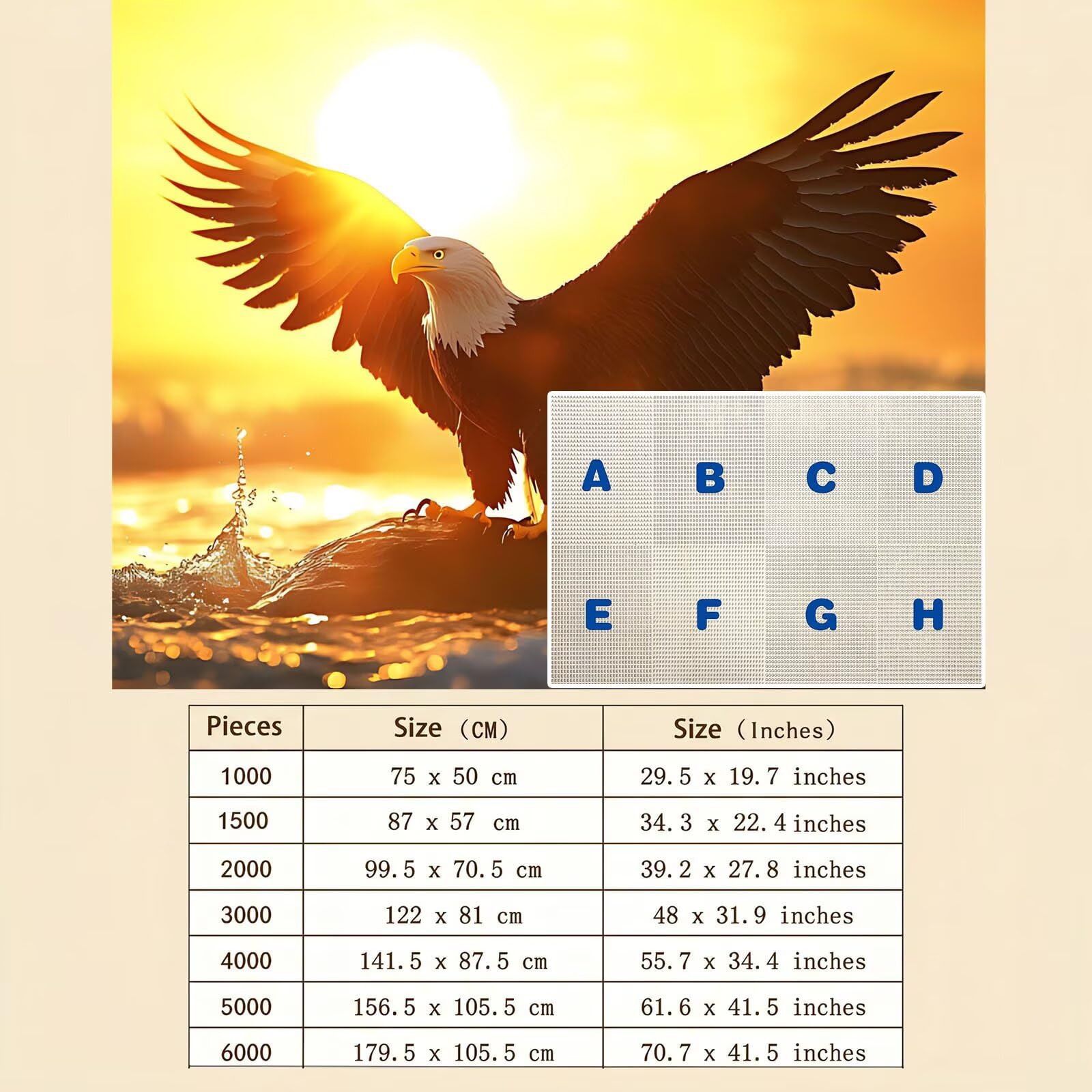 paesaggio Tramonto Puzzle 1000 Pezzi per Adulti, Puzzle in Legno - Collezione Classica con Poster Incluso - Sfida di Concentrazione e Passatempo Antistress, Gioco per Famiglia, 75 x 50 cm f0-509
