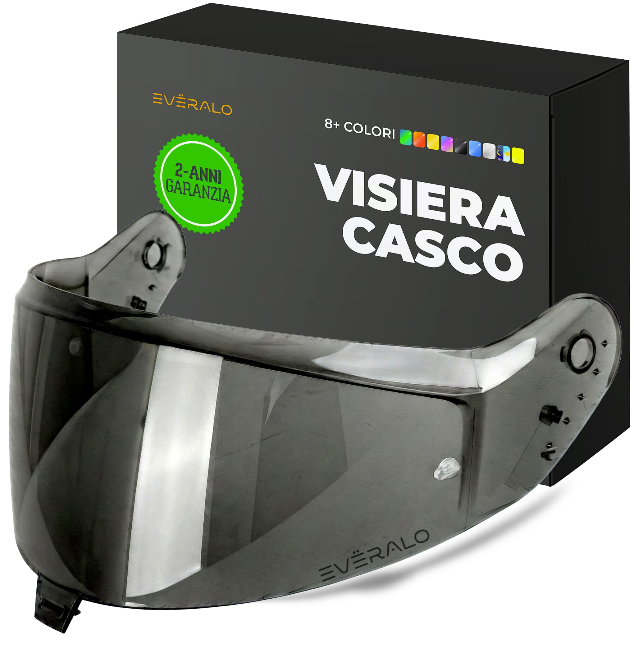 Visiera Compatibile con Shark Skwall i3 - DSkwall 3 - Ridill 2 - Skwal Cup - VZ400 (Light Fume')