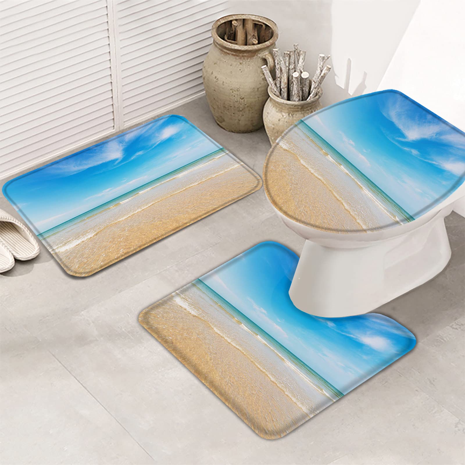Beach Scene Bath Rugs Bryont Blog
