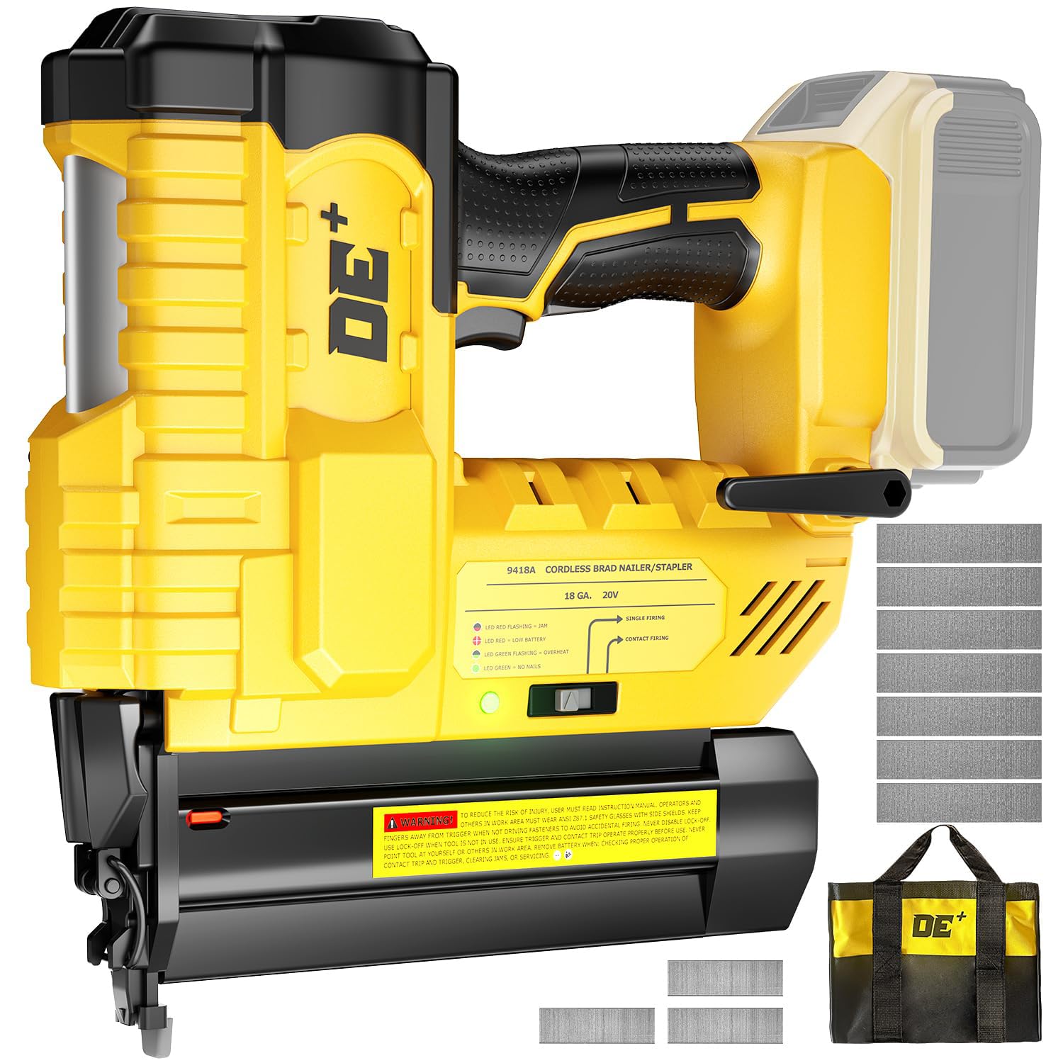 DeForce 18GA Cordless Brad Nailer
