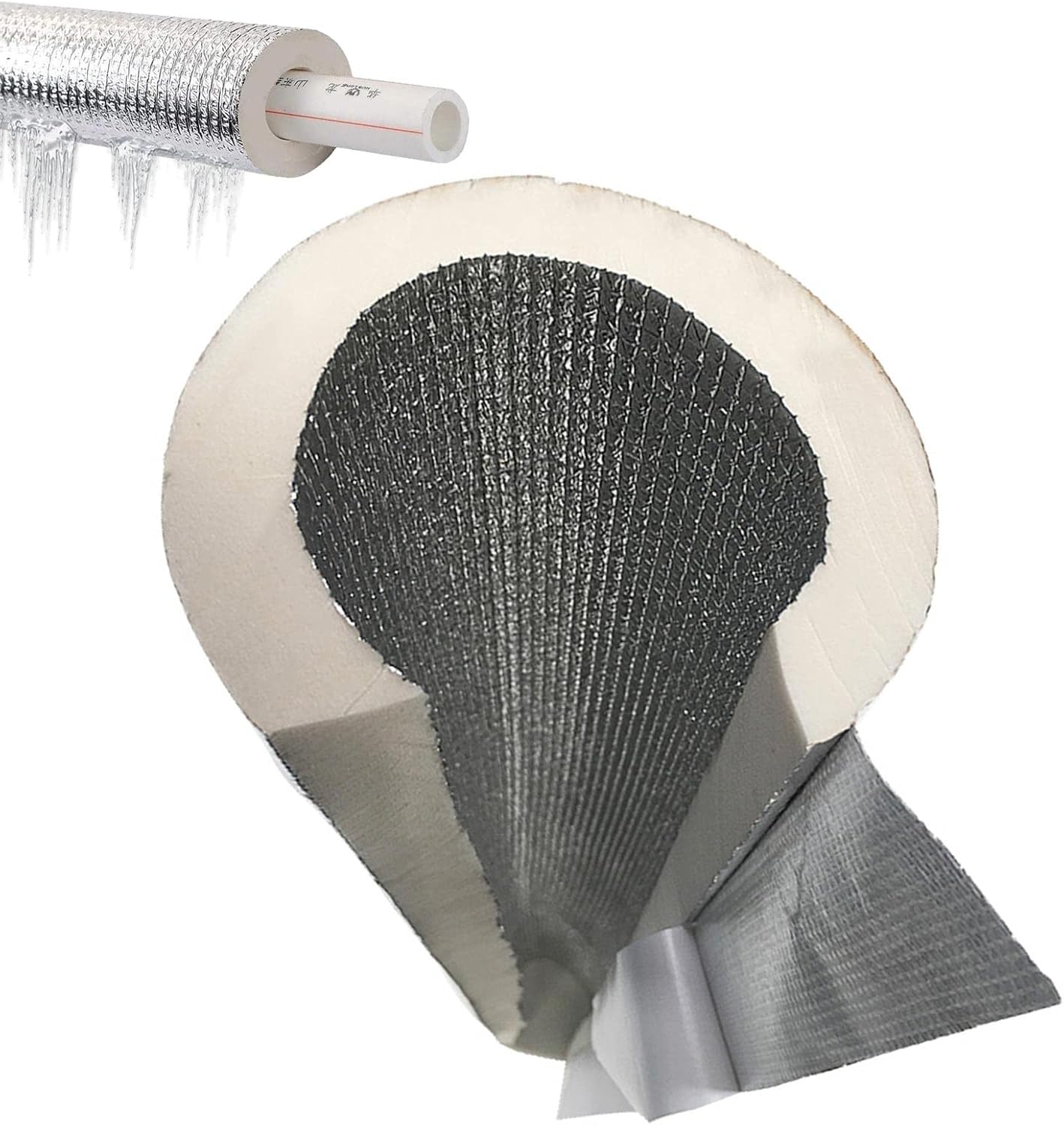 Outdoor Antifreeze Insulation Pipe Foam Tubing ID 27mm 34mm 43mm 52mm