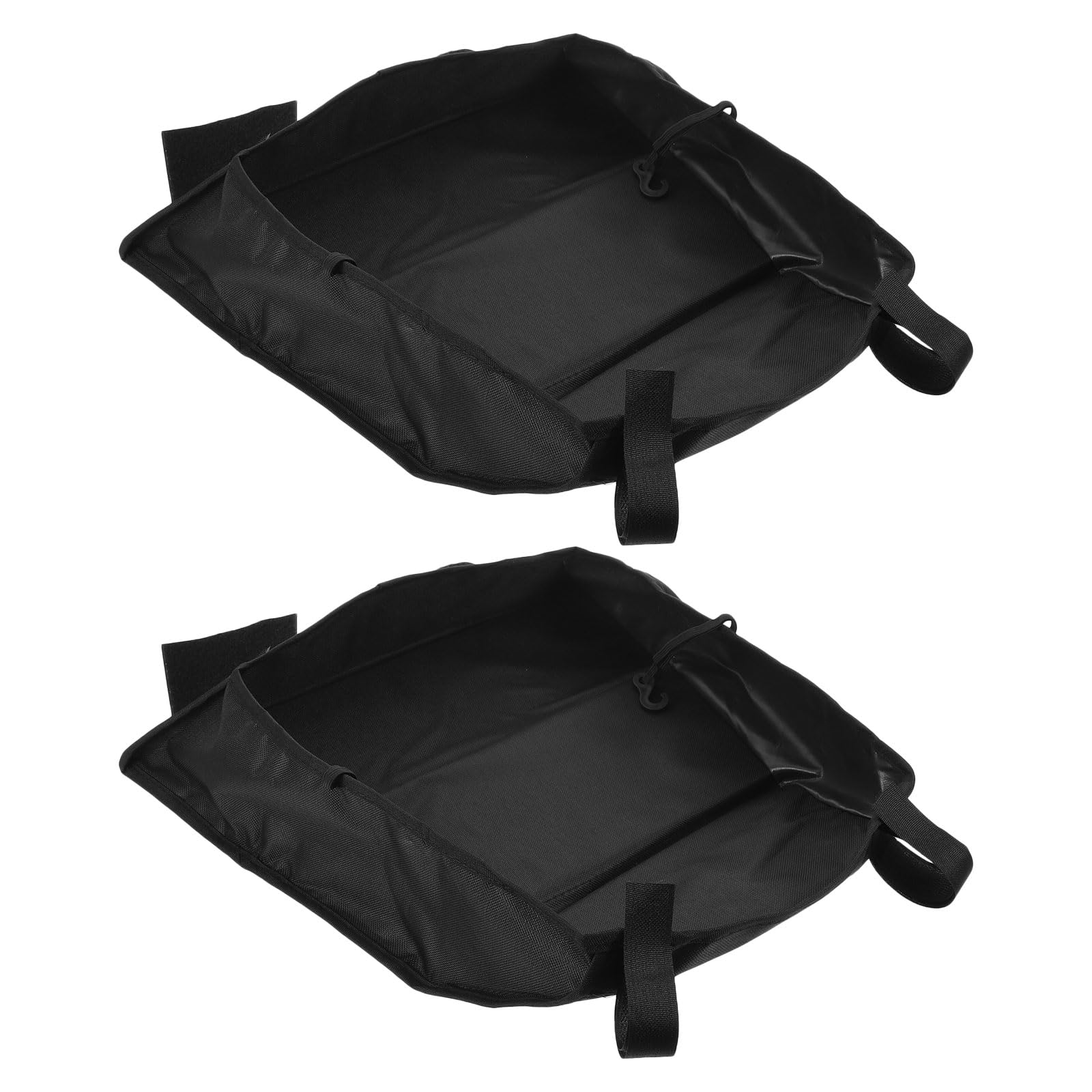 SUPVOX Borsa Organizer per Passeggino 2 Pezzi Cestino Inferiore in Oxford Nero, Contenitore Porta Pannolini Resistente e Portatile, Soluzione di Stoccaggio Ampia per Passeggiate e Viaggi