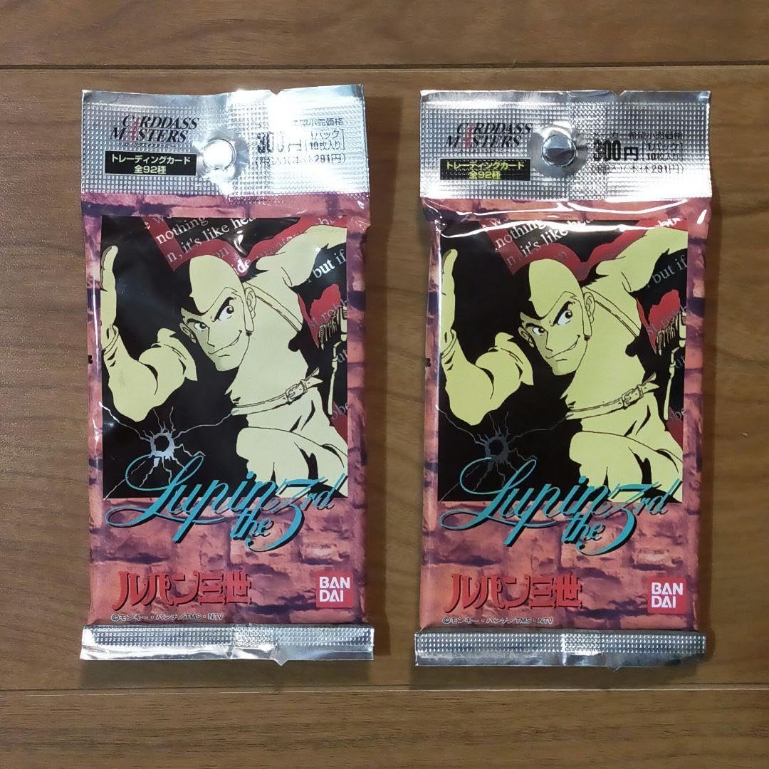 ルパン三世 バンダイ カードダスマスターズ 新品未開封 シュリンク付き box ➀ カードダスマスターズ ルパン三世 全92種 コンプリートセット