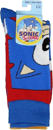 Miniatura 4 de Bioworld Sonic The Hedgehog - Calcetines para adultos con cola y sónico, paquete de 2 unidades para hombres y mujeres, Multi