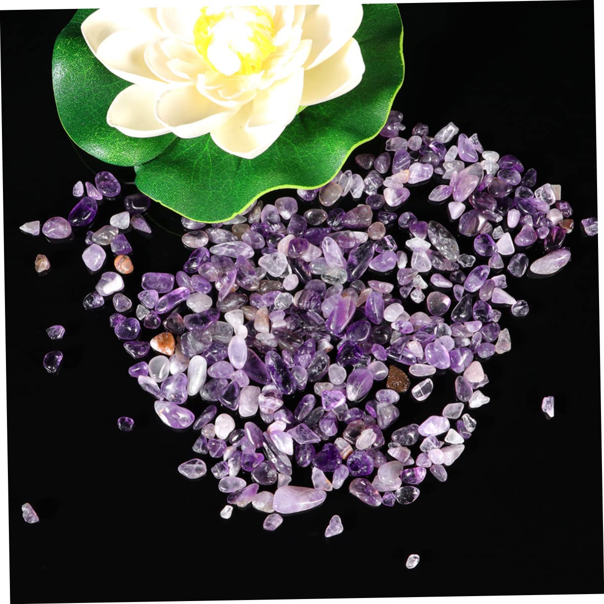 Gravier violet pour aquarium, pierre chakra