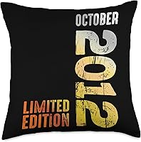 Vista 1 de Since October 2012 Retro 2012 Vintage 2012 October Throw Pillow