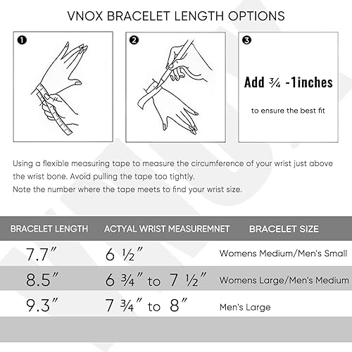 Miniatura 3 de VNOX Box Chain Bracelet for Men Women - Simple Metal Mens Bracelets Square Rolo Link Round Box Chain Black Stainless Steel Bracelets Jewelry Gifts