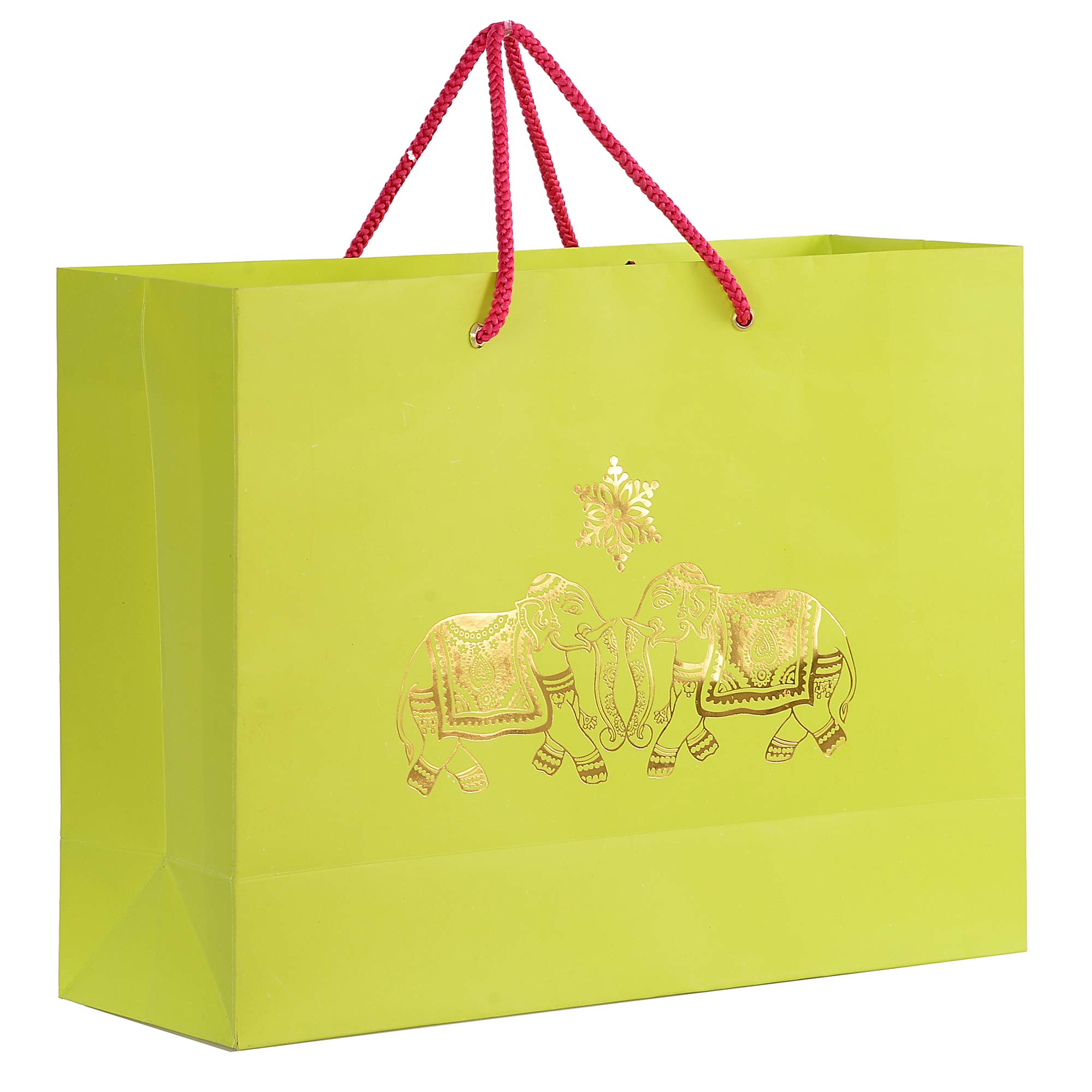 PPJ ® - GREEN ELEPHANTS (FOIL PRINTED) PAPER CARRY BAG, 9 Inch X 12 Inch X 4 Inch for DIWALI/WEDDING/FUNCTION/BIRTHDAY/RETURN GIFTS/CHRISTMAS (Pack of 5) (B0979D4YW6) Amazon Price History, Amazon Price Tracker