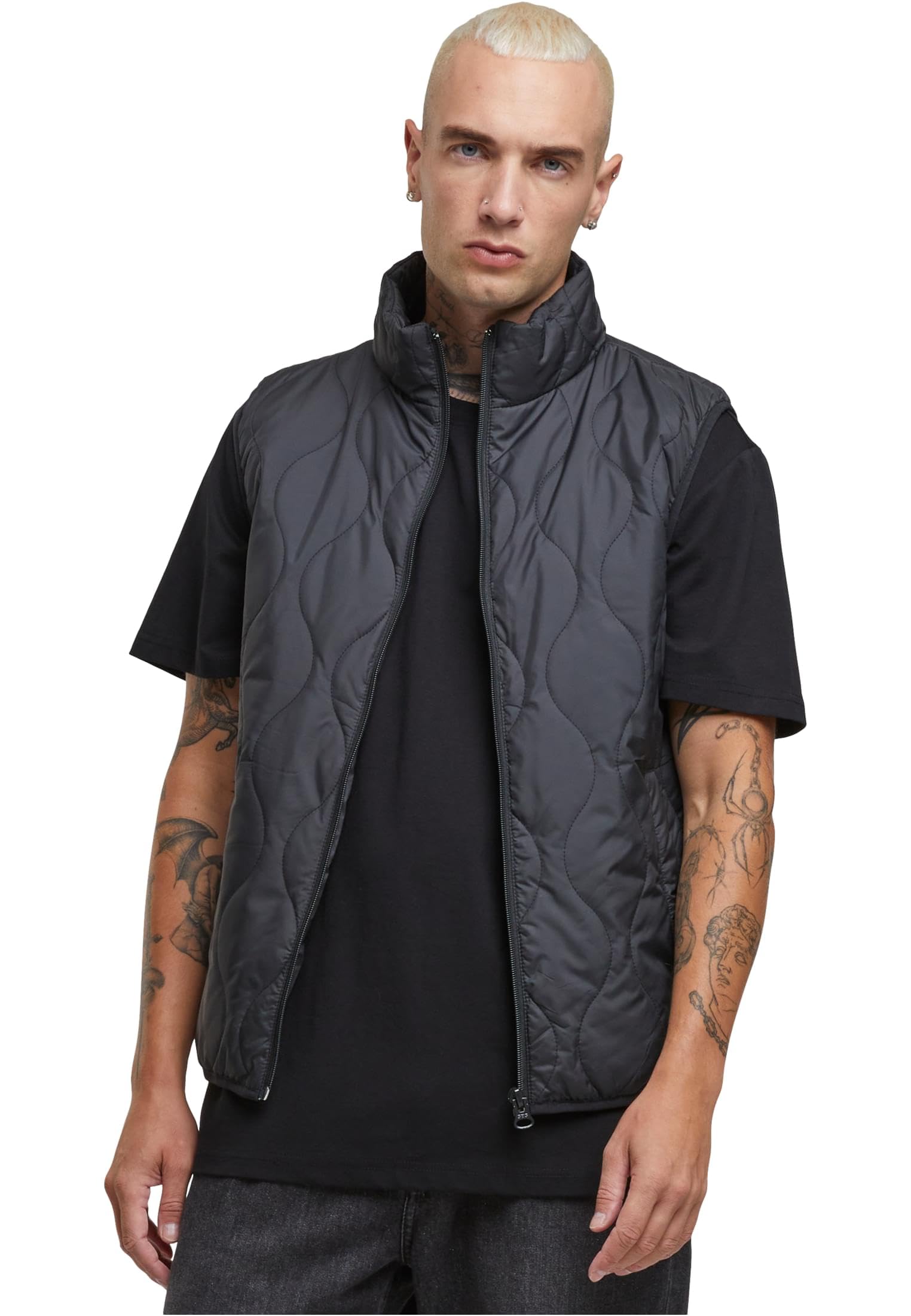 Urban Classics Mens Super Light Bubble Vest Uomo Gilet nero