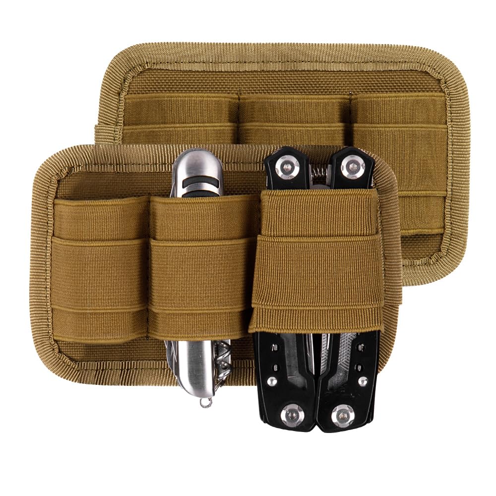 Sport Tool Pouch, EDC Pouch Tool Organizer Nylon Pocket Zoned Tool Bag with Hook & Loop Fastener for Multitools Backpack - Image 2