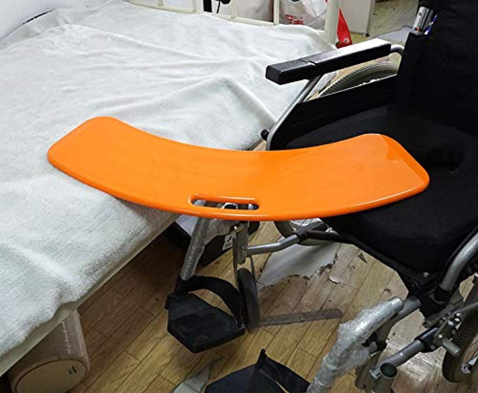 Tavola di trasferimento per Anziani, disabili e portatori di Handicap - Tavola di trasferimento Scorrevole Curva - Ausilio per Il trasferimento di sedie a rotelle e tavola Scorrevole,Lusso