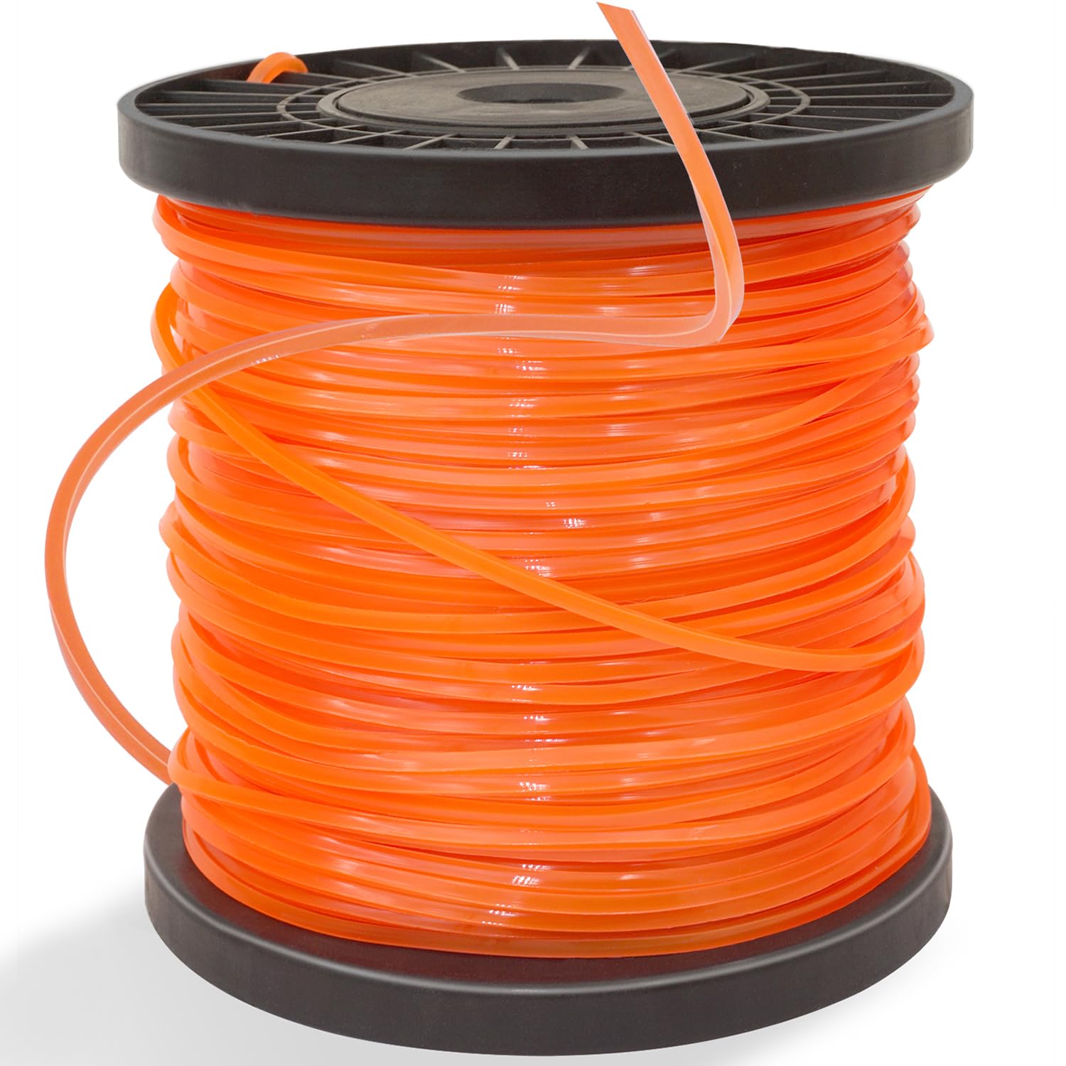 Square Heavy Duty Trimmer Line 2.4mm x 100m Strimmer Nylon String Wire Cord Rope for Garden Grass Strimmer & Electric Trimmers, 0.095 inch - Diagonal Size 3.4mm