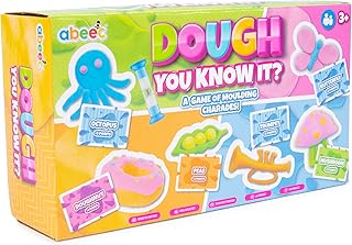 abeec Dough You Know It Board Game - The Family Game Of Moulding Charades Game With Playdough - Family Board Games - Kids Games - Perfect For Family Games Night - Card Games For Kids