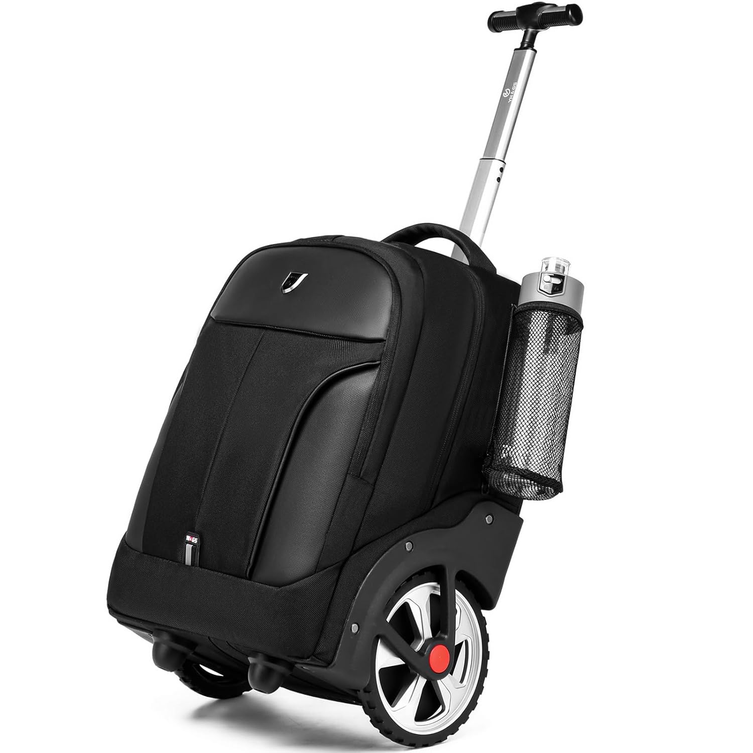 Rolling Backpack Waterproof Backpack with Wheels for Business and Travel Commuter Carry on Backpack with Laptop Compartment Fit