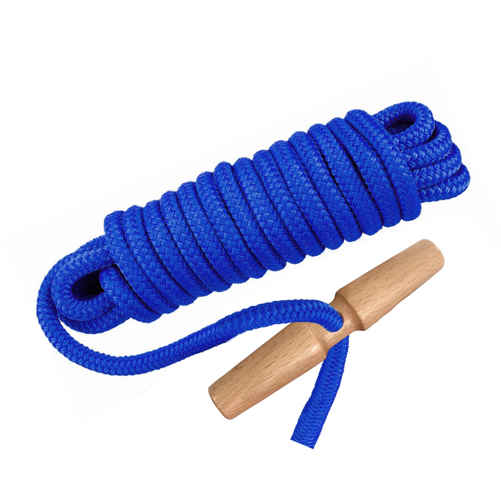 PR-20 Tree Pruner Rope Replacement, for Jameson Fiscar Big Mouth Manual Pole Saw & Tree Pruner,20 feet Long with a 5/16 inch Diameter(with Wooden Handle) — image 1