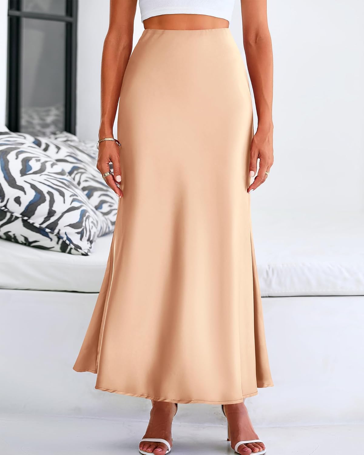 BTFBM Womens Spring Skirts 2026 Business Casual Clothes High Waisted Cocktail Party Wedding Guest Mermaid Maxi Skirt - Image 2