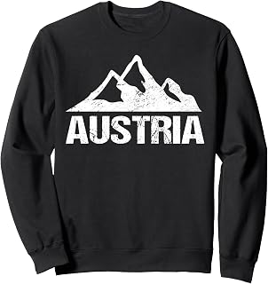 Austrian Alps Design Austria Mountain Souvenir Sweatshirt