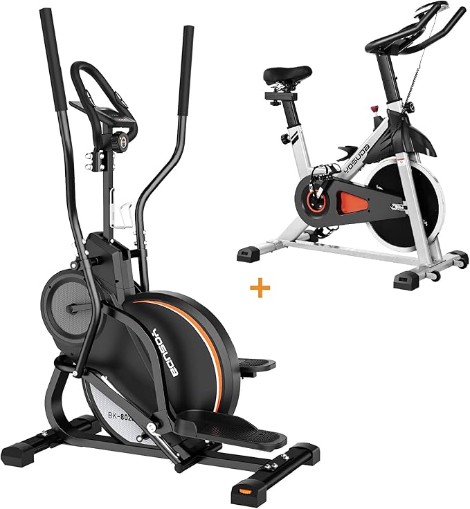 YOSUDA Exercise Bike 001C and YOSUDA Cardio Climber Elliptical Machine & Stair