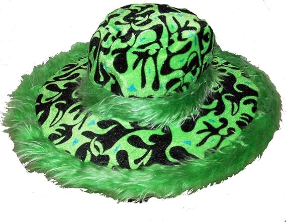 Fuzzy green hat Clearance