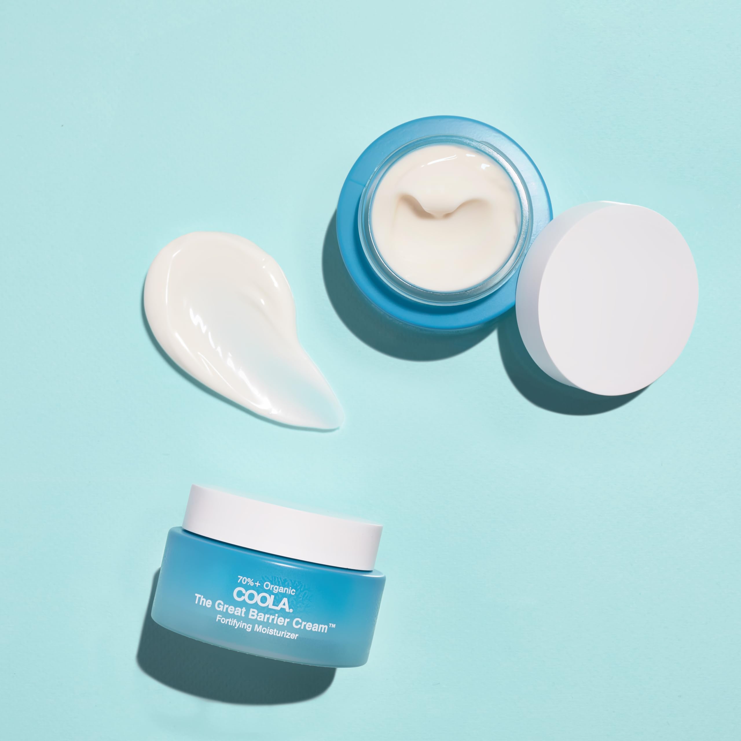 COOLA Organic The Great Barrier Cream Face Moisturizer, Dermatologist Tested Skin Barrier Protection, Vegan and Gluten Free, 1.5 Fl Oz