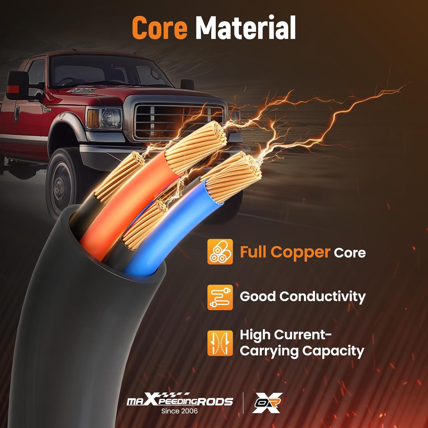 maXpeedingrods Negative Battery Cable for Cadillac Escalade, for Chevrolet Silverado 1500 2500 3500 Suburban Tahoe Avalanche, for GMC Sierra 1500 2500 3500 Yukon Yukon XL 2007-2014, 22846471
