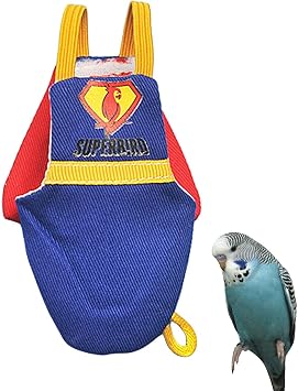 Parrot Diaper, Washable Diaper Cockatiel Diaper, Bird Nappy Clothes With Waterproof Lining, Parakeet Diapers For Canary, Budgie, Parrot, MiniMacaw