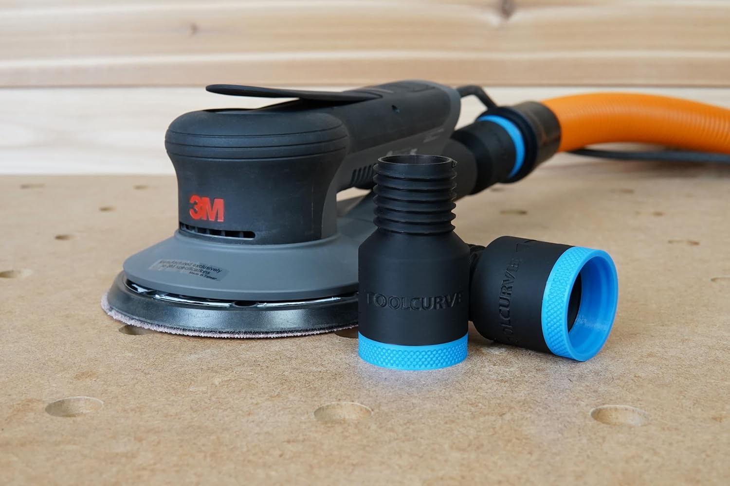 ToolCurve's Hose Adapter Compatible with 3m Xtract Sander (2-1/2" Hose)