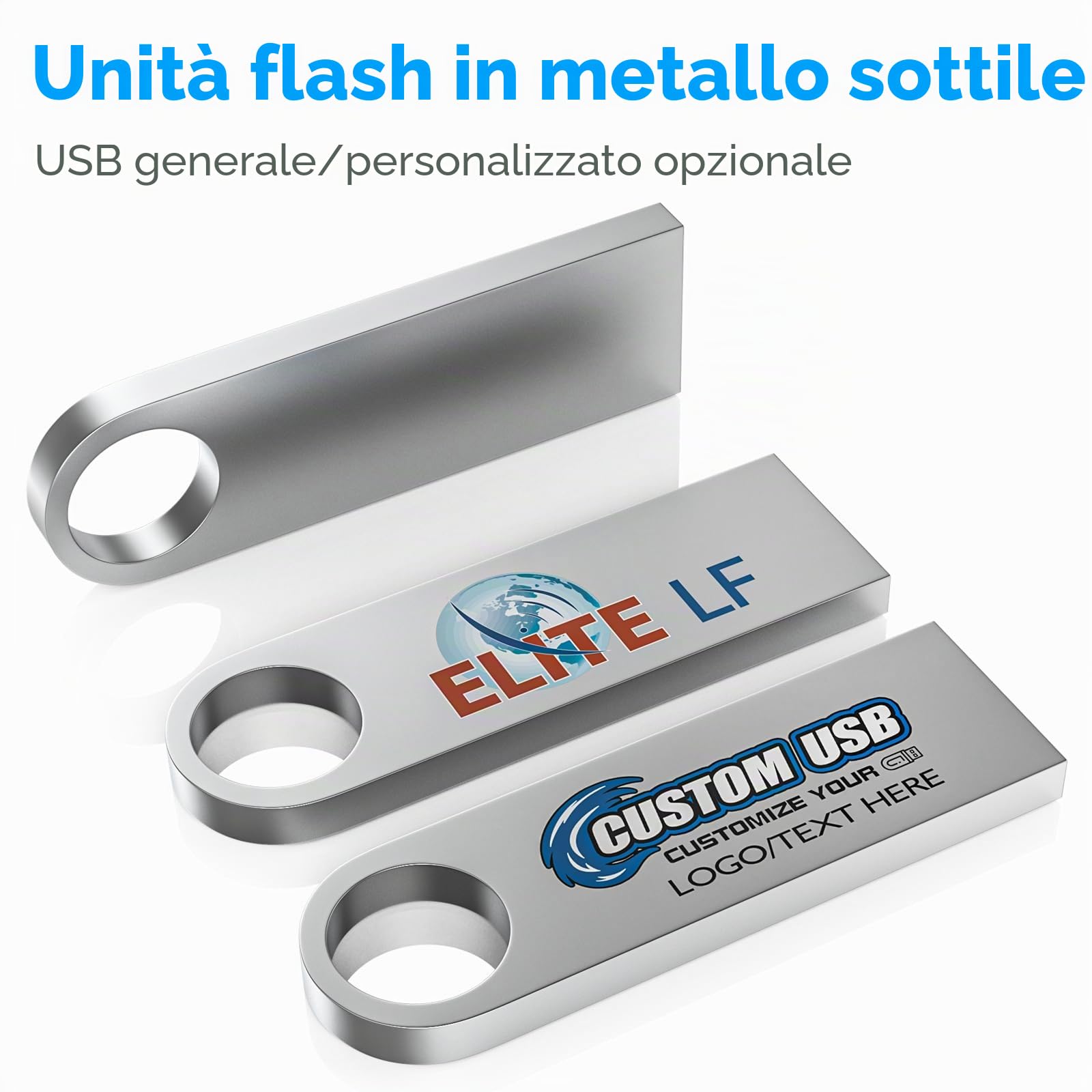 ABLAZE Mini chiavetta USB 2 GB 20 pezzi Nero impermeabile Penna USB 2 GB | in metallo confezione da 20 pezzi per laptop, computer, TV, auto