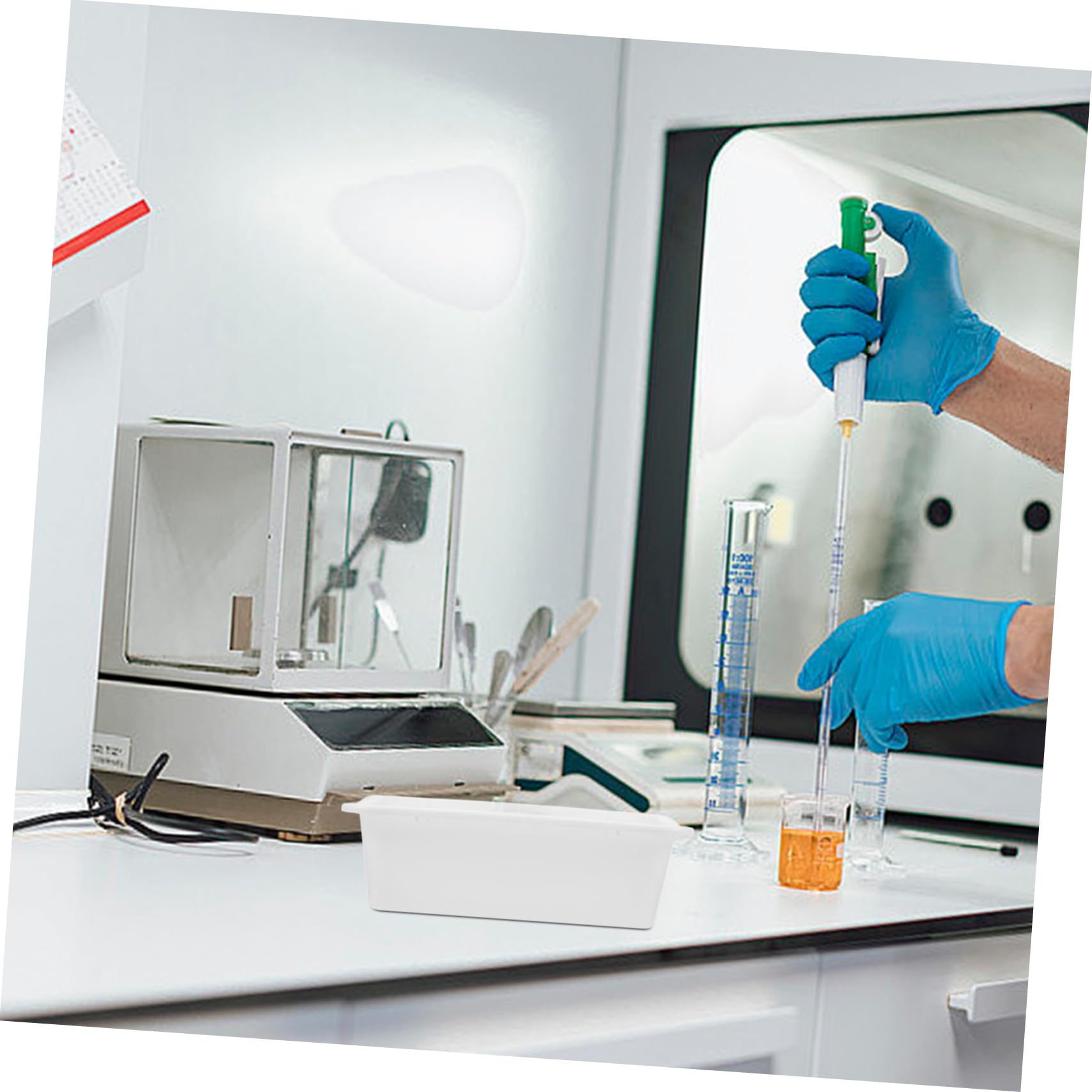 Servire vassoi ， 2 pezzi di plastica piatto quadrato vassoio di utilità bilancia vassoi piatto da laboratorio vassoio da laboratorio vassoio for dissezione vassoio reagente