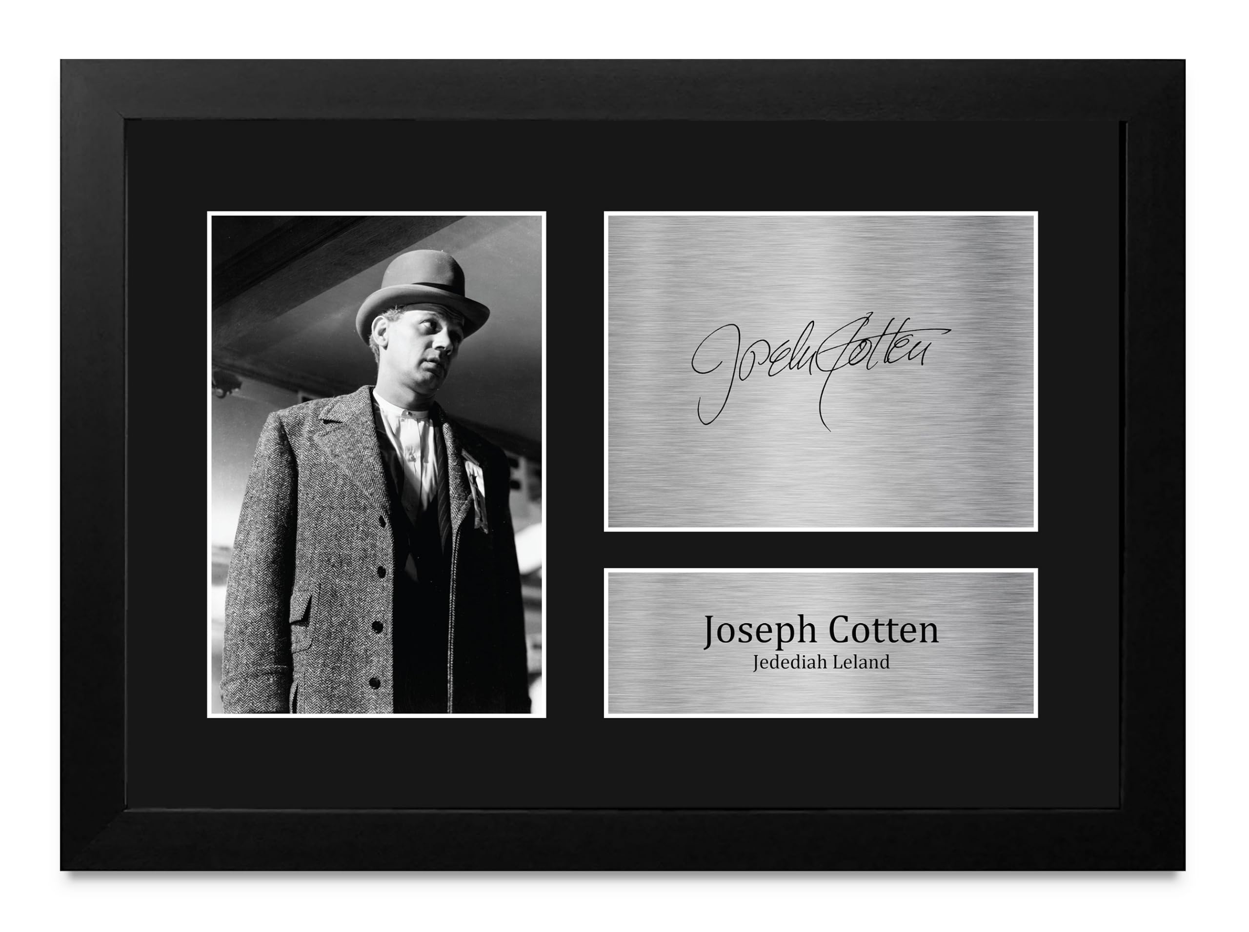Memorabilia de Citizen Kane: foto enmarcada A4 con autógrafo impreso de Joseph Cotten 8