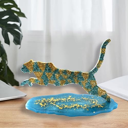 Miniatura 5 de Molde unisex de silicona de leopardo para fondant, moldes de silicona, herramientas de bricolaje, moldes en forma de pantera, para decoración