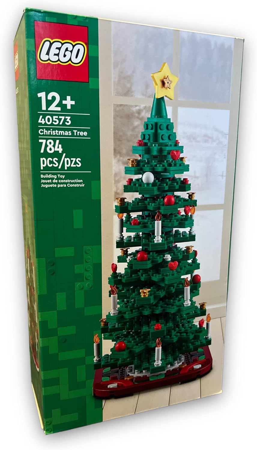 Lego Holiday Bundle, Christmas Tree (40573) and Wreath (40426), 2-in-1 Building Toy Set, Christmas, (1294 Total Pcs)