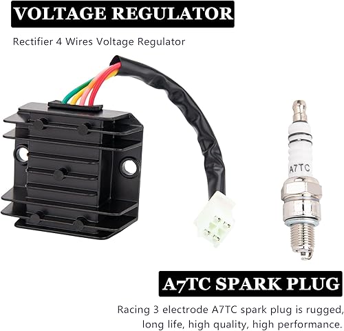 Miniatura 6 de GY6 Kit de bobina de encendido de 150 cc para 150 cc, 125 cc, 50 cc, ATV Quad Go Kart, bobina de encendido GY6 de alto rendimiento, caja CDI de 6