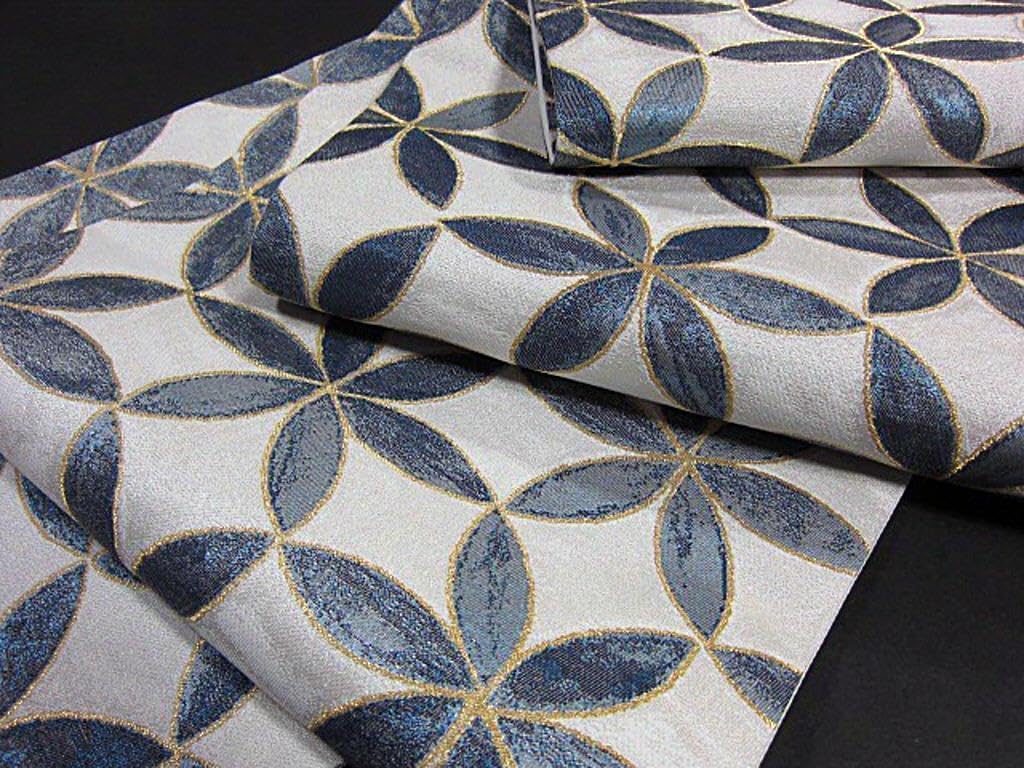 SALE!!【ノーブランド品】御仕立上 西陣織六通柄袋帯 七宝文様 正統 SALE!!【ノーブランド品】御仕立上 西陣織六通柄袋帯 七宝文様 正統