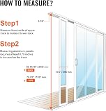 VEVOR Dog Door for Sliding Glass Door, 75 7/8"-80 11/16" Adjustable Height Doggy Door for Sliding Doors, Aluminum Frame Tempered Glass Pet Door with Hinge Structure Flap and Lock for Small-Sized Dogs - 4