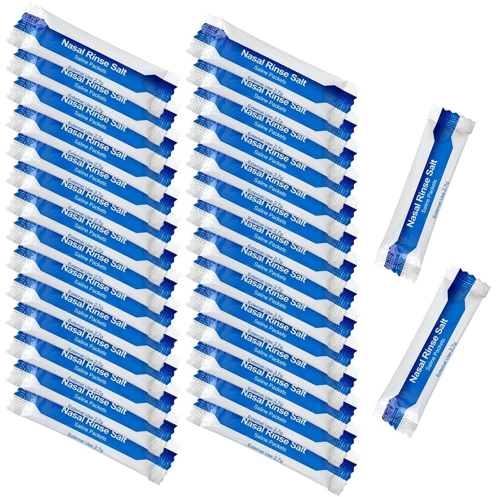 Nasal Wash Salt Nasal Rinse Mix Allergic Rhinitis Relief Nose Cavity Protector Irrigation Adults Children Nose Cleaner 2.7g x 30 Packets