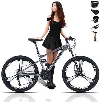 クロスバイク 自転車 マウンテンバイク ロードバイク アウトドア グレー Amazon | CUIOT 自転車 クロスバイク 26 24インチ 21段変速 MTB