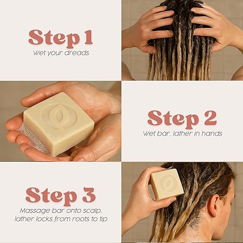 Miniatura 8 de Unify Loc Champú para rastas, todo vegano natural fabricado en Estados Unidos, barra de champú para todo tipo de cabello, sin sulfato, hecho para