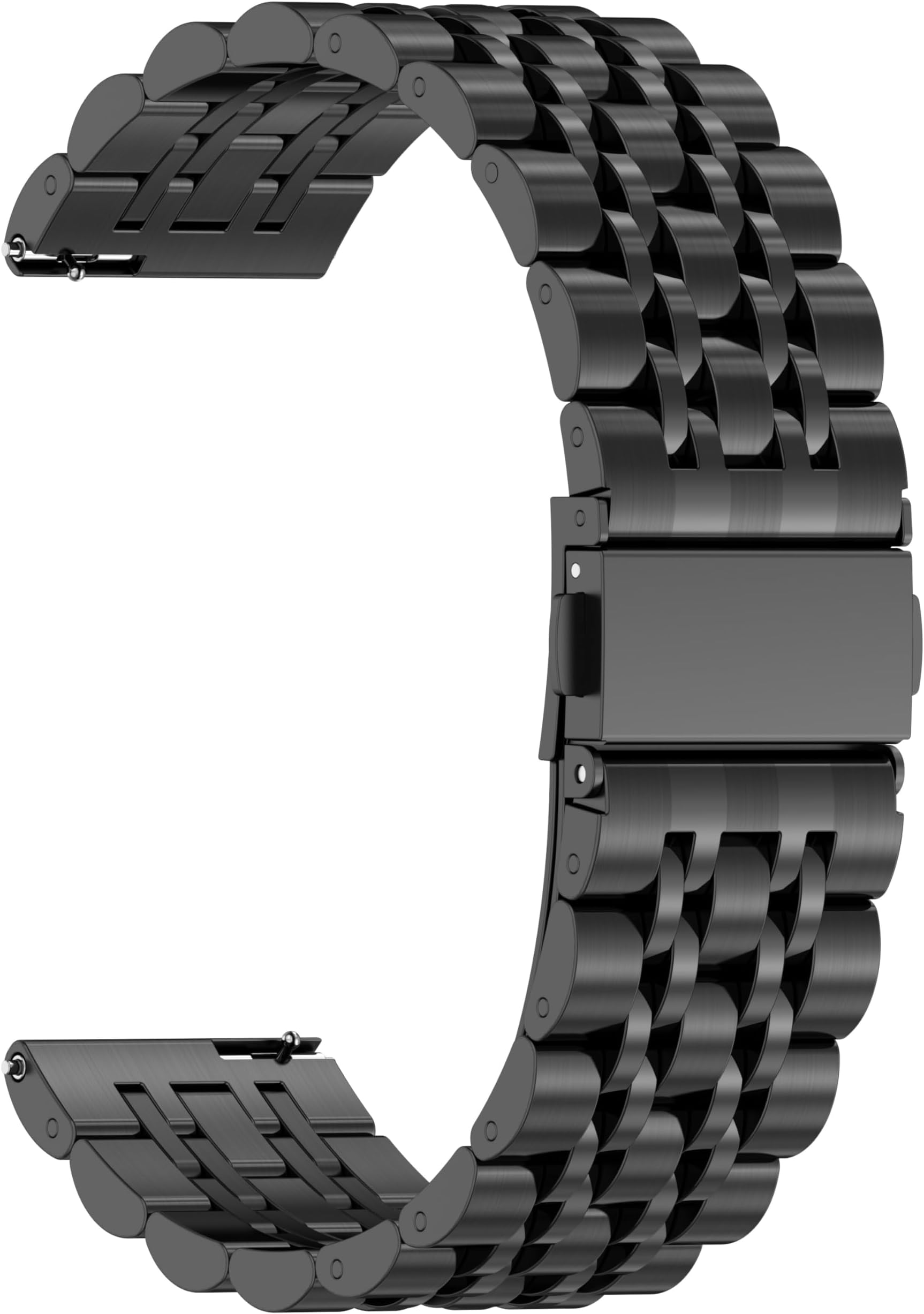 ZPJPPLX Universal Quick Release Watch Band,18mm 20mm 22mm Stainless Steel Metal Straps for Samsung Galaxy Watch 6/5/4/3,Garmin Watch,Huawei Watch, Amazfit GTS Replacement Band