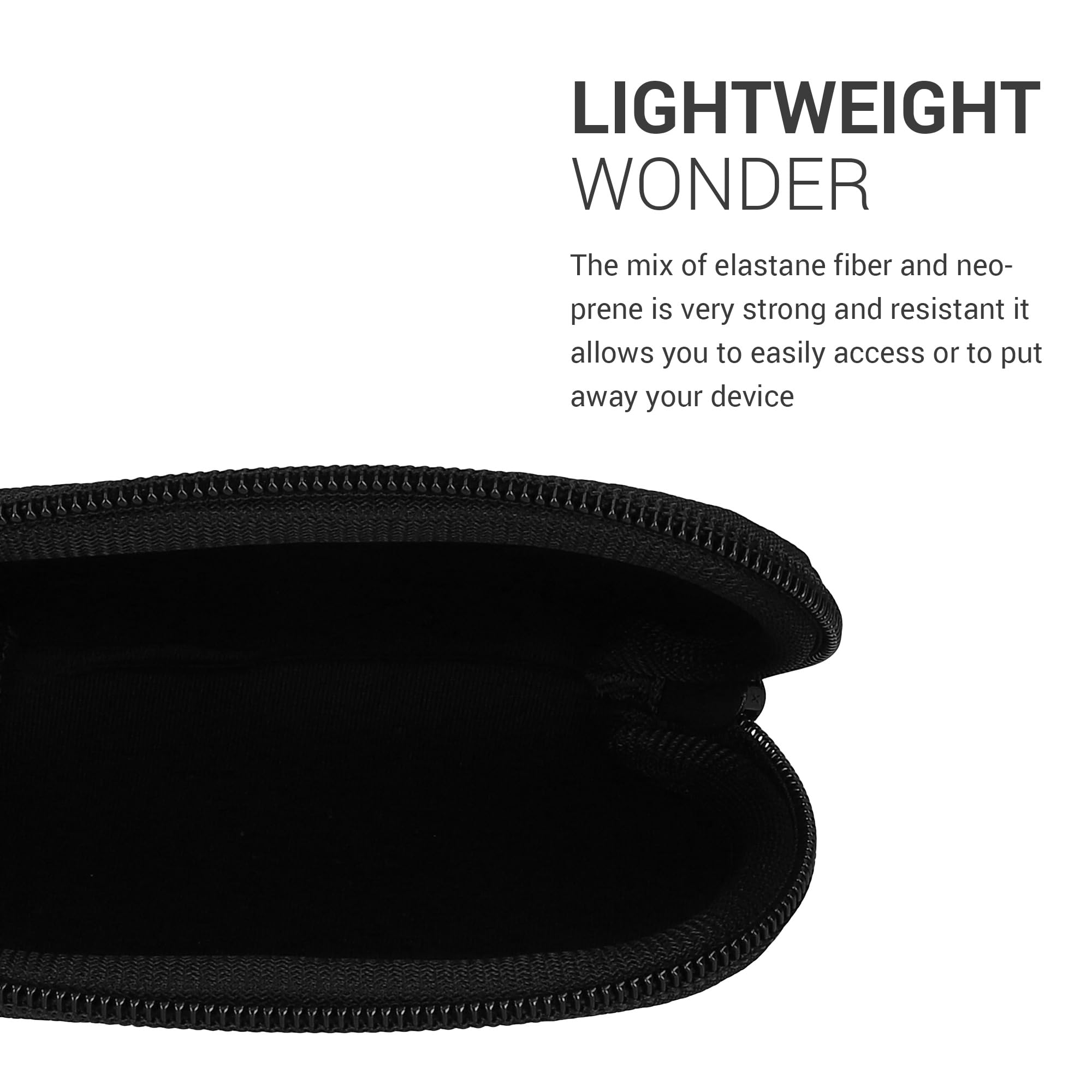 kwmobile Custodia Mouse Wireless Compatibile con Apple Magic Mouse 1/2 - Custodia Neoprene Mouse - Astuccio Porta Mouse PC Gaming deep ocean/nero
