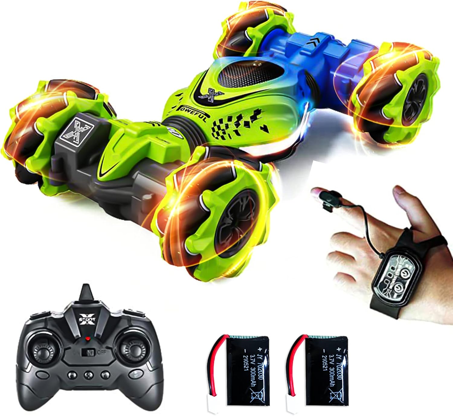 AUSLEE Gesture Sensor RC Stunt Car with Light Music, Remote Control