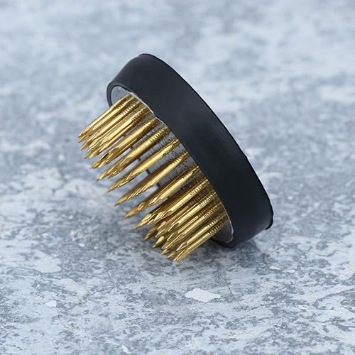 Miniatura 6 de EXCEART Soporte para ramos de rana, aguja de cobre, organizador de flores, alfiler, rana puntiaguda redonda con guantes de goma, suministros de