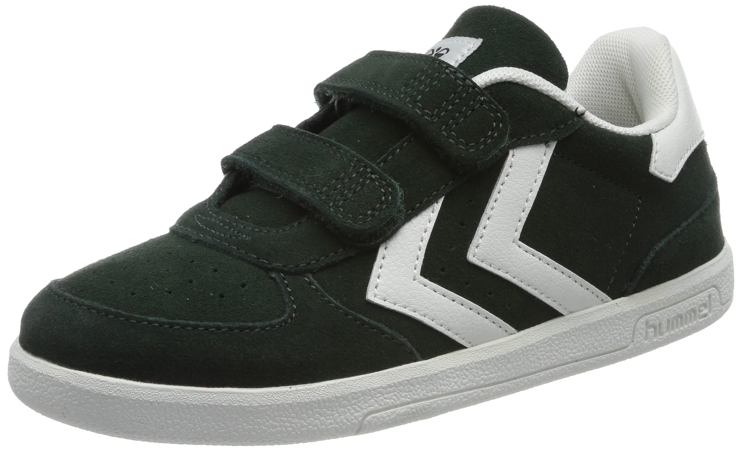 hummel Velcro Low Victory Suede Children's Trainers Size, Pineneedle, 2.5 UK Child