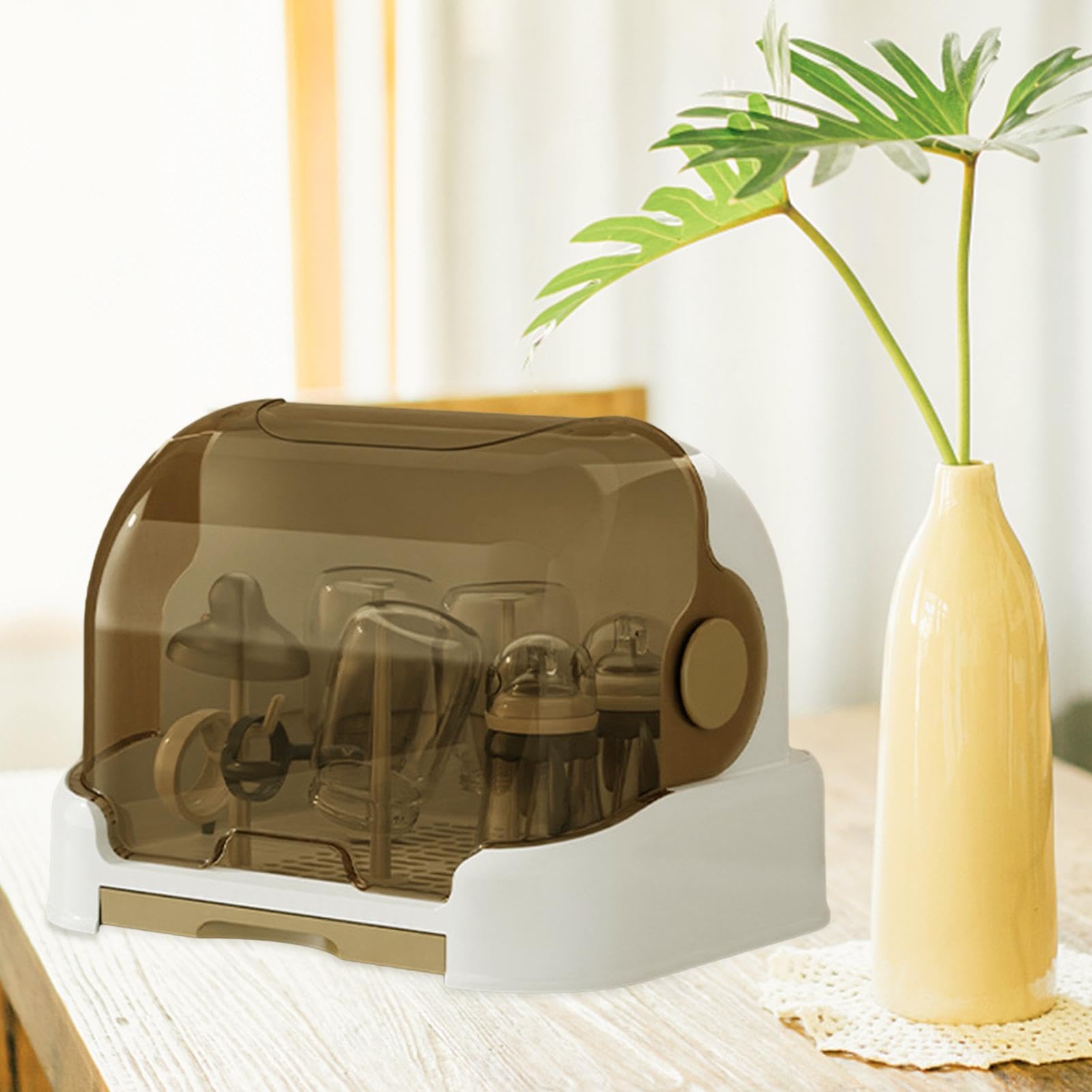 Égouttoir à Biberon,Egoutte-biberons Arbre Avec Bac à Eau Amovible Pour