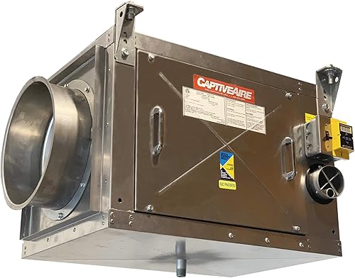 Direct Drive - Ventilador de escape cuadrado en línea para lavavajillas totalmente cerrado aire sobre motor conmutado eléctricamente 0250 HP 115 V