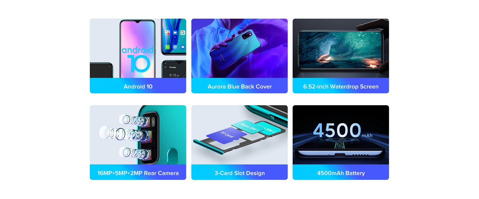 Ulefone Note 9P Android 10 Smartphone 6.52 Pollici Black - Dettaglio