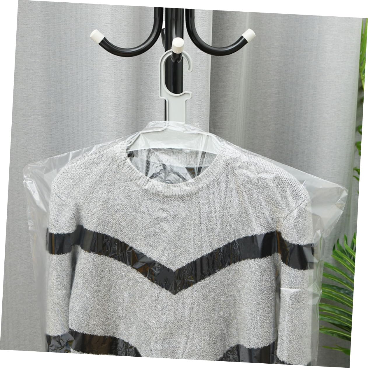 Fundas para Ropa Transparentes 40 Piezas Pe para Guardar | Antihumedad, Almacenamiento Cómodo, Formato para Colgar, Uso Doméstico y Tintorería